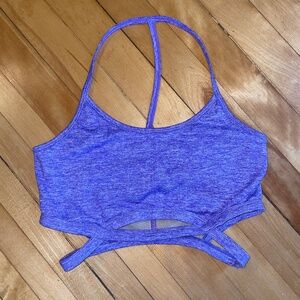 FREE PEOPLE MOVEMENT NWOT Infinity Bra Sports Yoga Dance Gym Violet Heather